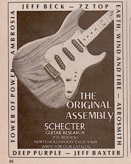 1977 Schecter Add The Original Assembly copie