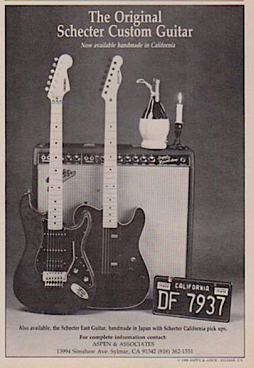 1988 Shecter The Original Schecter Custom Guitar add