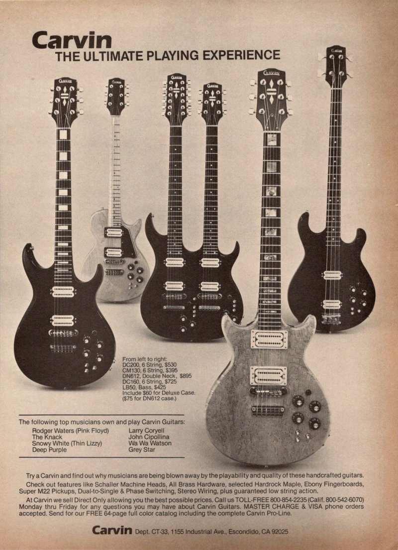 Carvin Vintage Ad