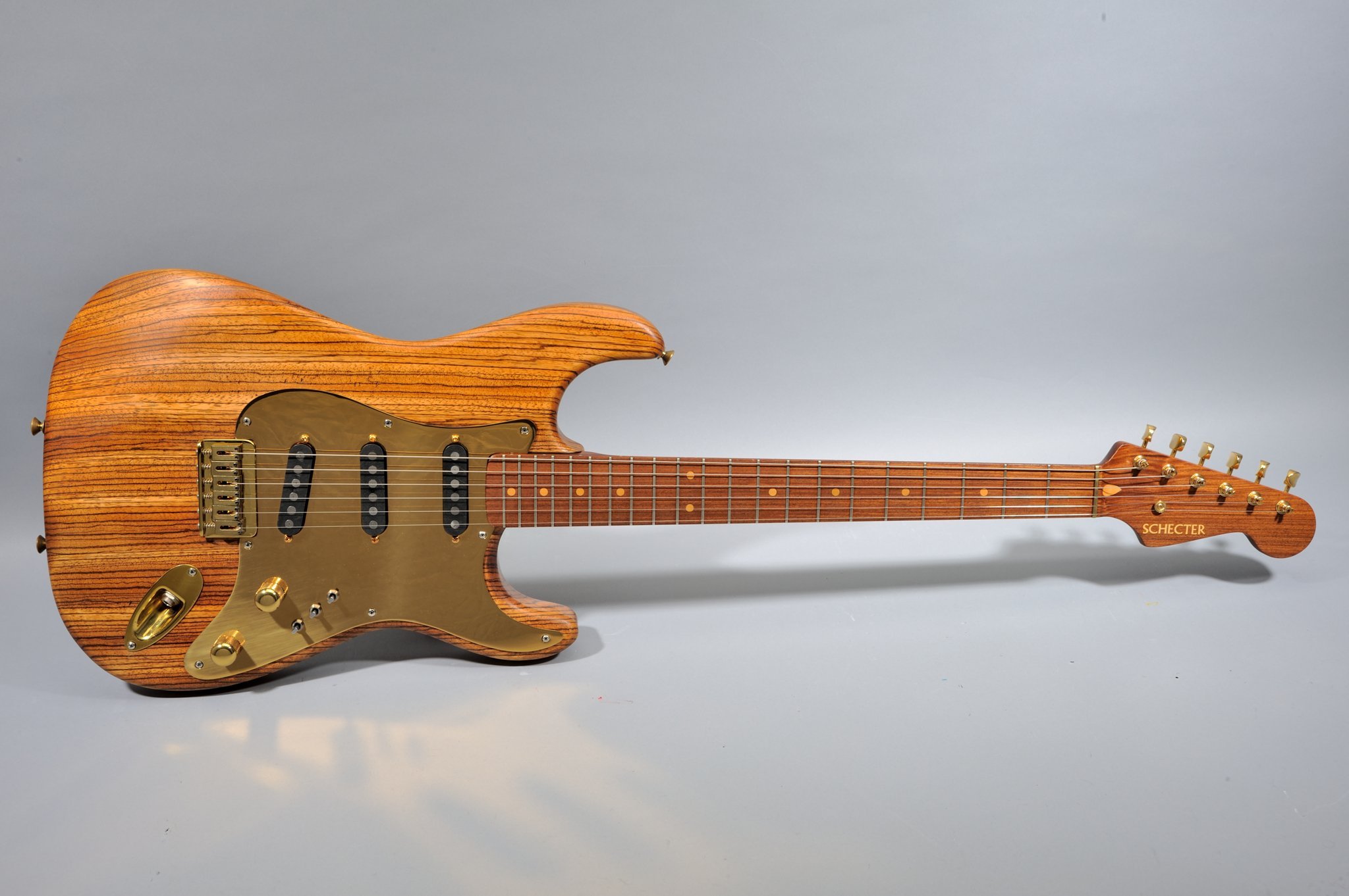 Schecter 1980 Stratocaster Dream Machine Zebrawood w/Pau Ferro Neck