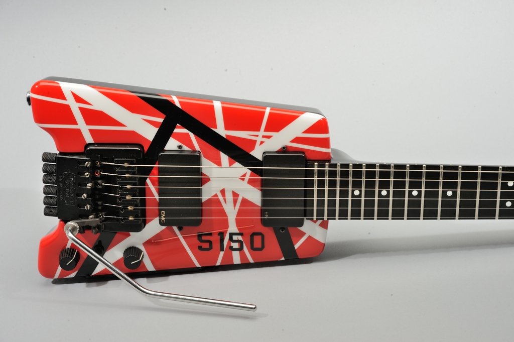 EVH Frankenstein 5150 Red Black White Striped