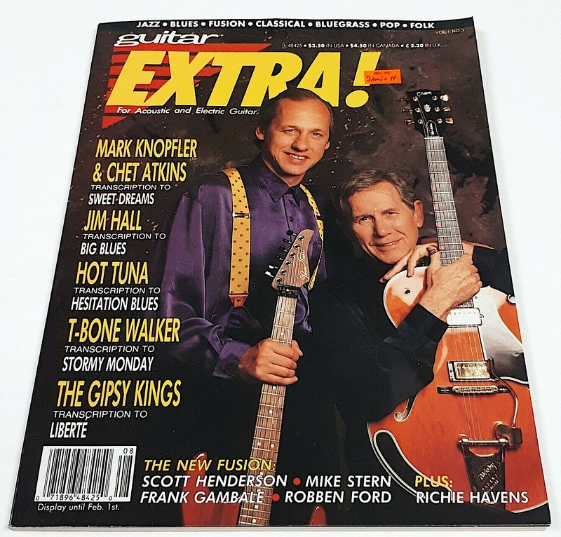 GUITAR EXTRA - Fall 1990 Mark Knopfler and Chet Atkins on Cover - Volume 1, No 3