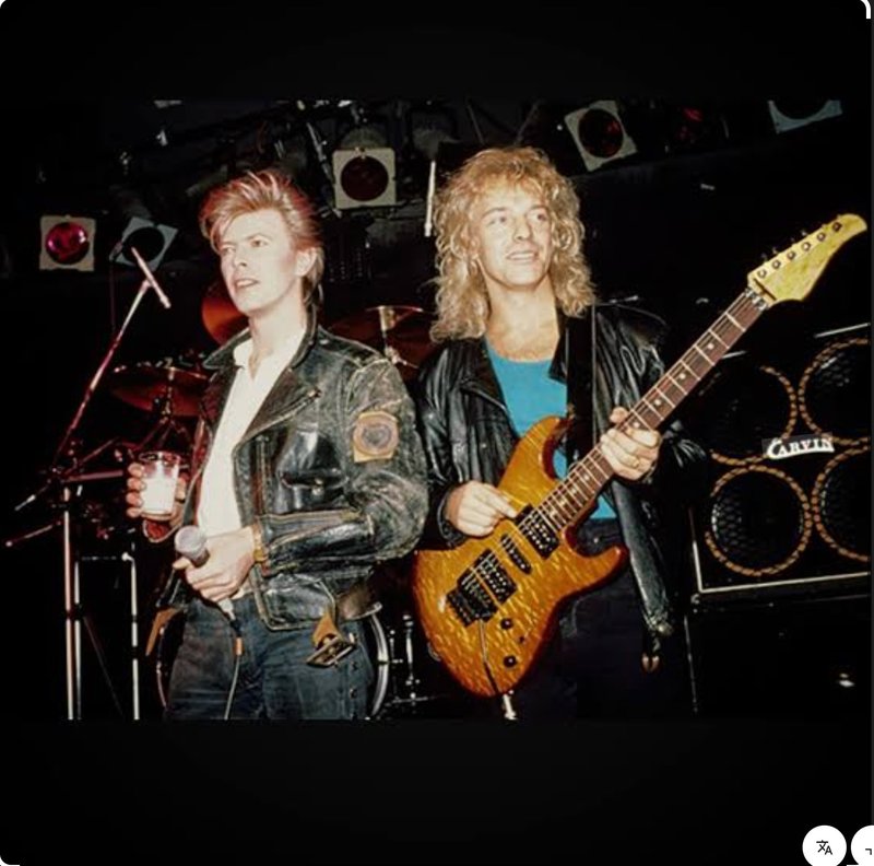 Peter Frampton famously played a custom natural-finish maple Pensa-Suhr electric guitar as his main instrument during David Bowie's massive 1987 Glass Spider Tour