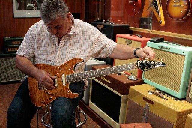 Rudy with Pensa-Suhr Last MK1 built for him