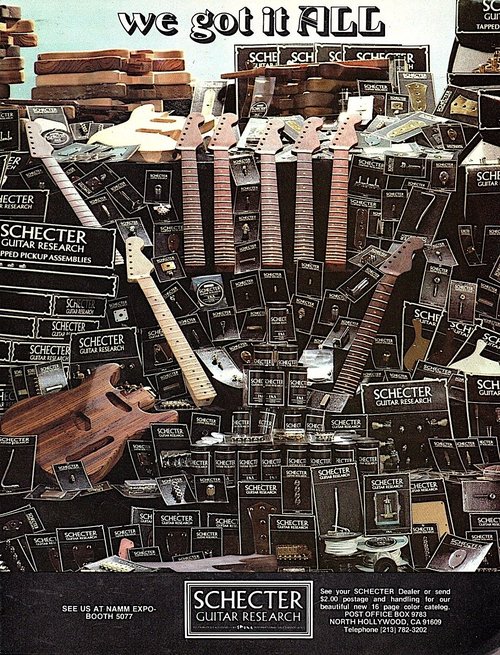 Schecter Ad we got it ALL