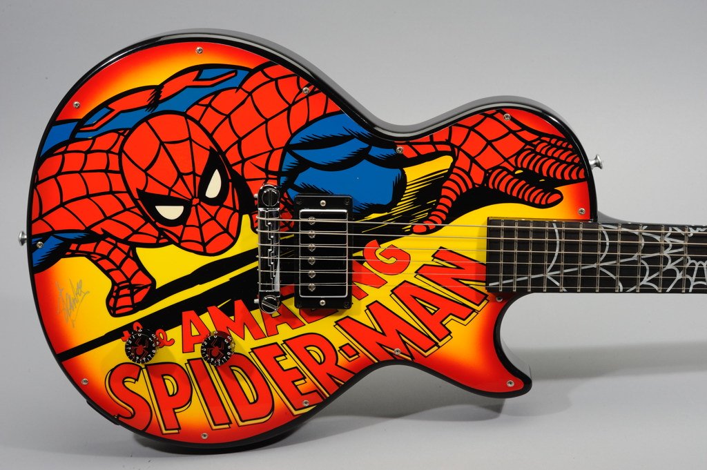 Used 1999 Gibson Custom Shop Spiderman Web Slinger One Les Paul Electr