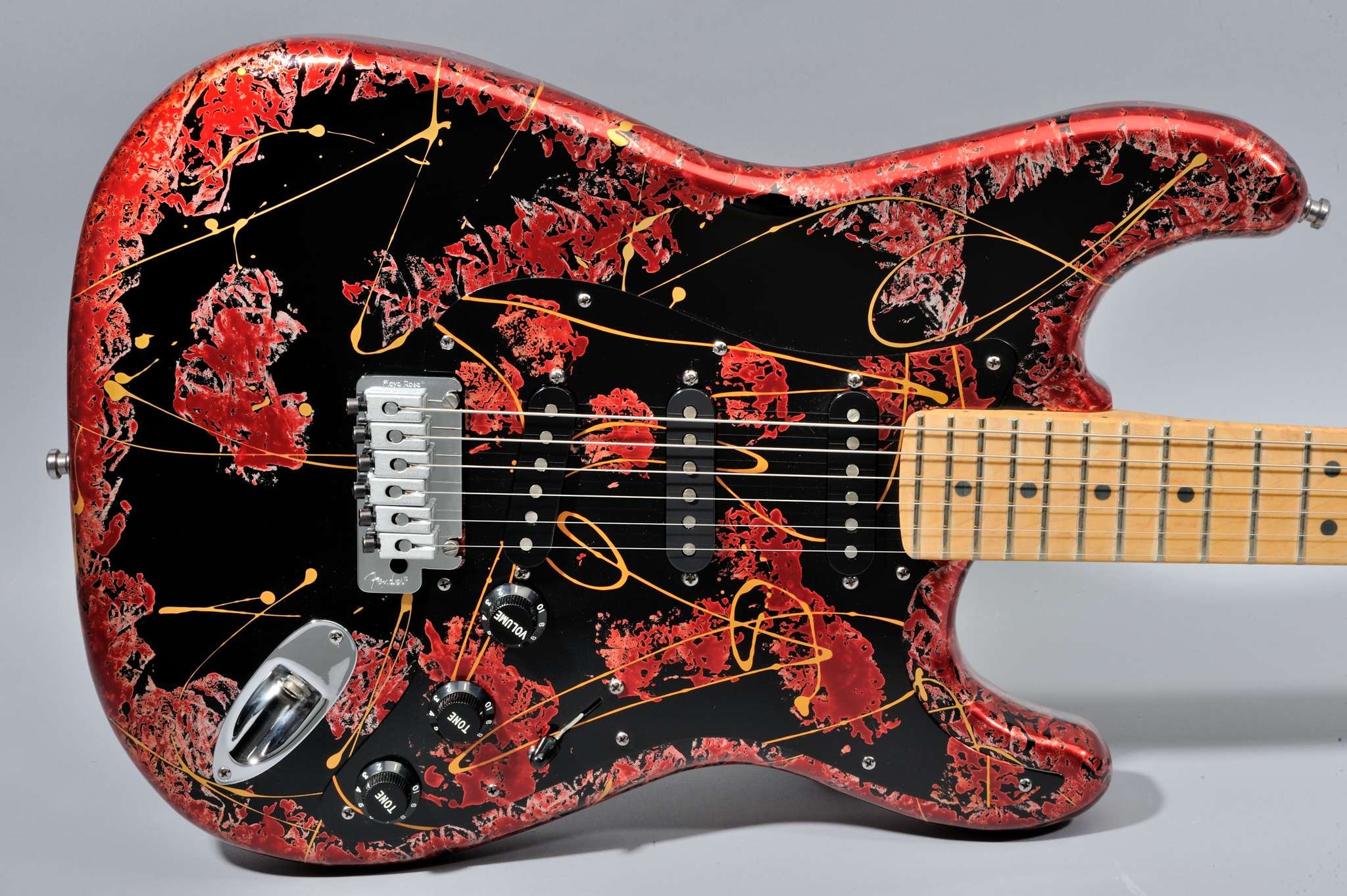 Fender 1994 Stratocaster Aluminum Red Splatter