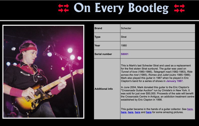 oneverybootleg Schecter S8001